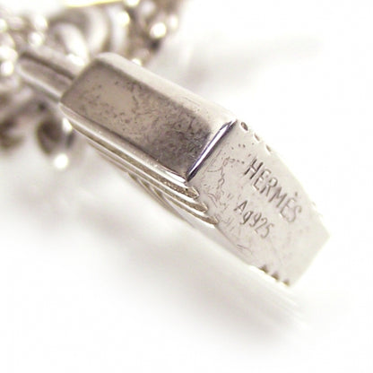 Hermes Mini Chaine Ancre Neckale Kelly Pendant Silver 6 of 6