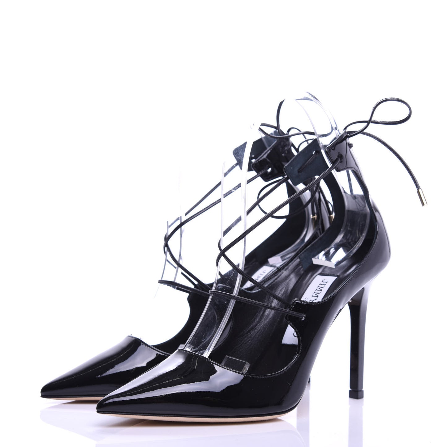 Patent Lace Up Vita 100 Pumps 35 Black