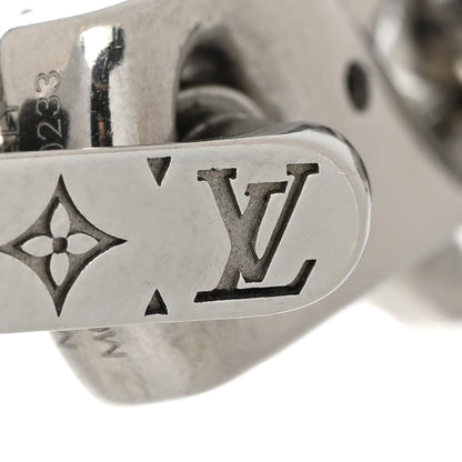 Louis Vuitton Metal Monogram Chain Bracelet Silver Black 4 of 6