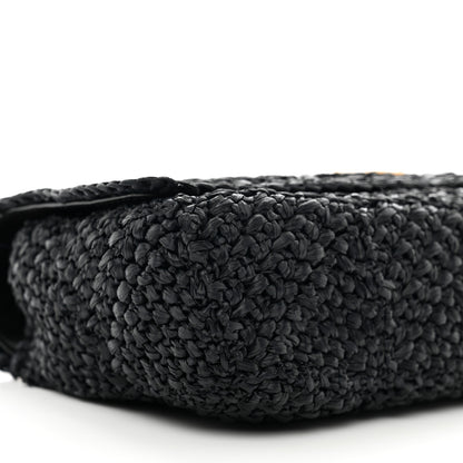 Saint Laurent Raffia Monogram Medium Jamie Black 9 of 11