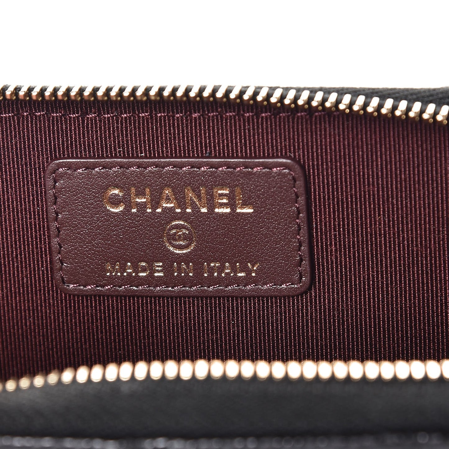 Iridescent Caviar Quilted Key Holder Case Black