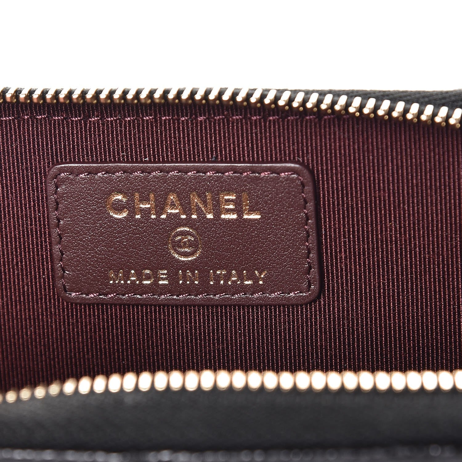 Chanel Iridescent Caviar Quilted Key Holder Case Black 6 of 8