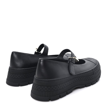 Chanel Lambskin Mary Jane Flats 37 Black 5 of 9