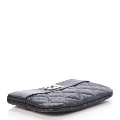 Chanel Caviar Quilted Small Vintage Mademoiselle Cosmetic Case Black 4 of 8