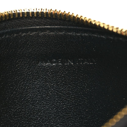 Celine Grained Calfskin Zipped Card Holder Black 6 of 7