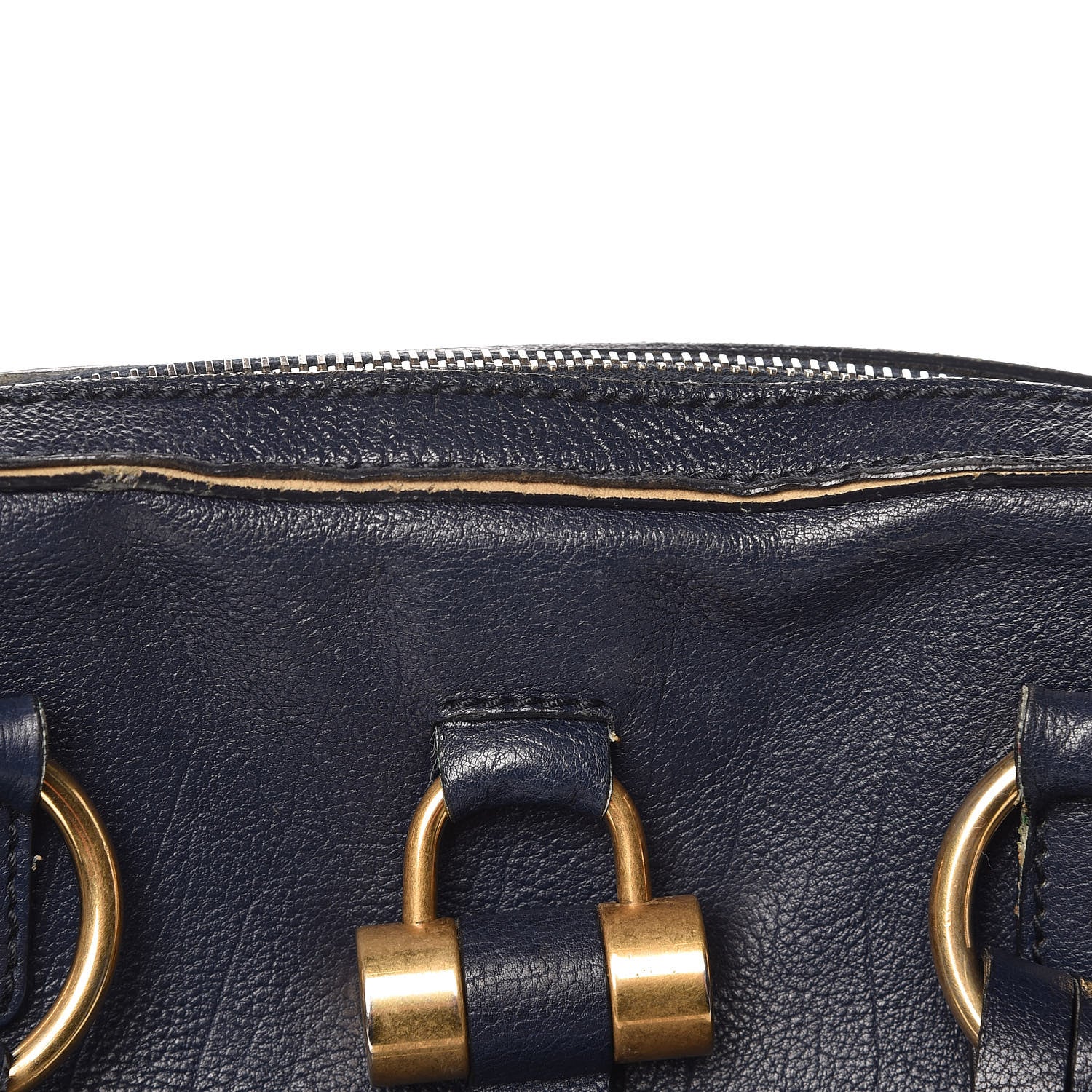 Saint Laurent Calfskin Large Muse Navy Blue 8 of 16