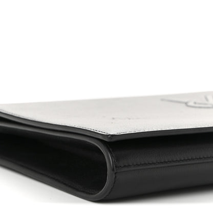Saint Laurent Calfskin Monogram Large Belle De Jour Clutch Black 8 of 9