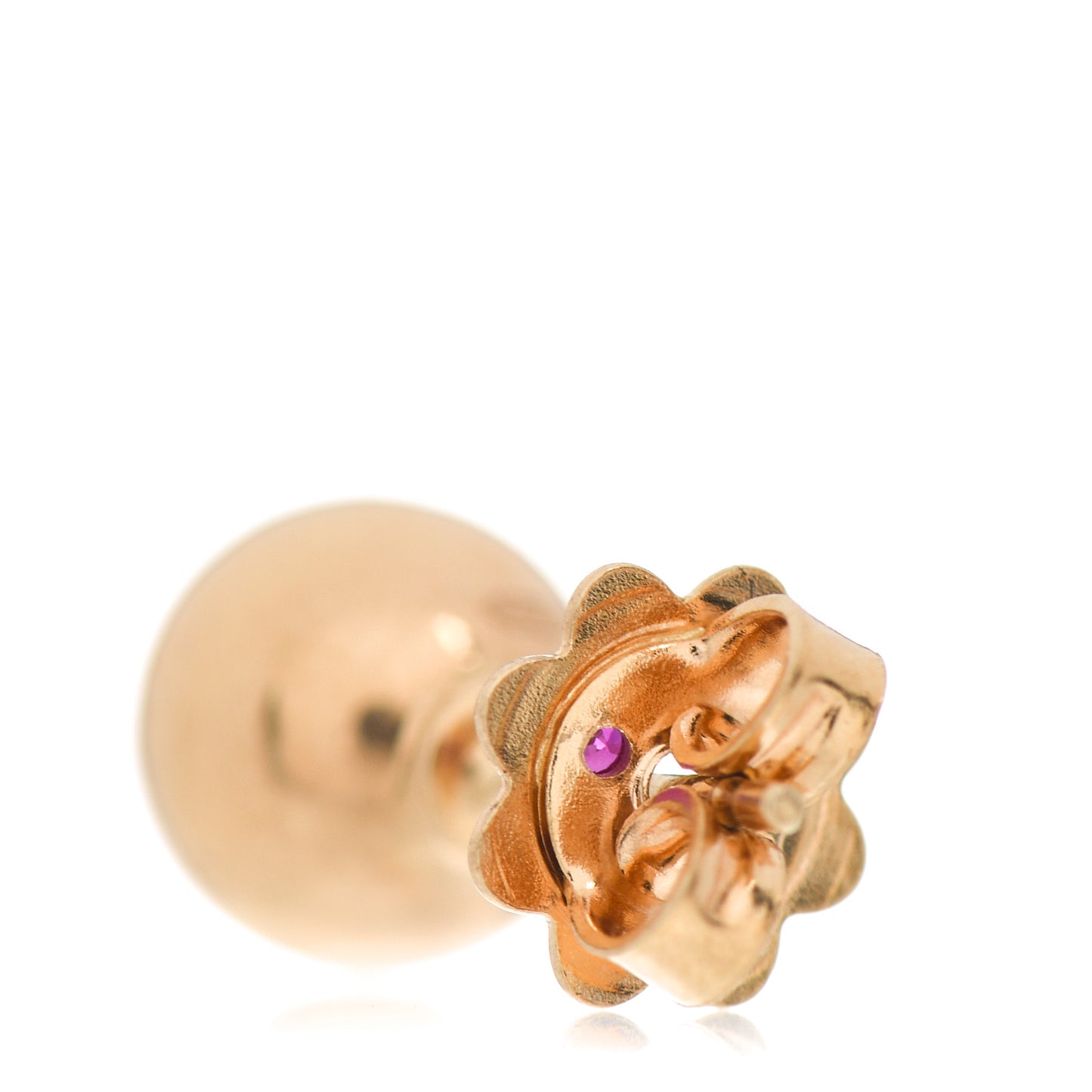18K Yellow Gold 8mm Ball Stud Earrings