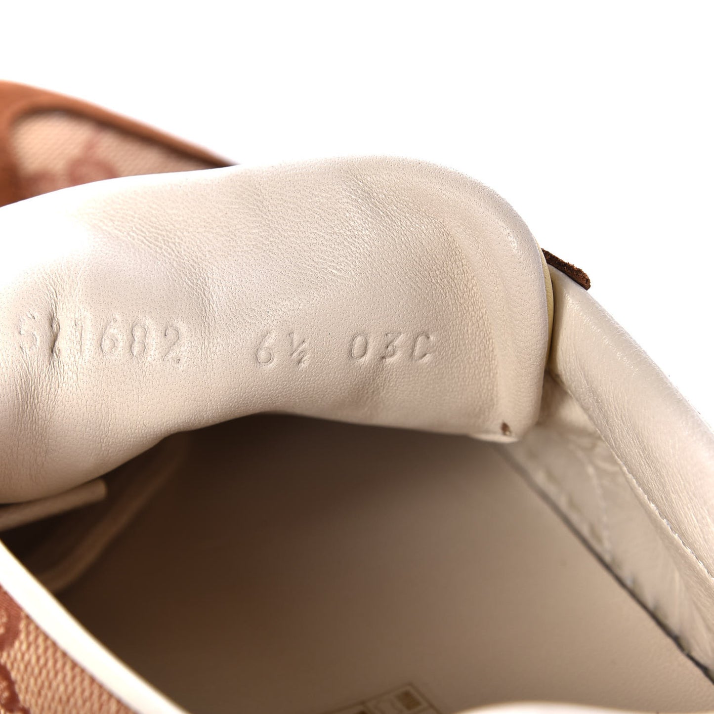 GG Monogram Suede Web Mens G74 Sneakers 6.5 Beige Ruggine Cuir