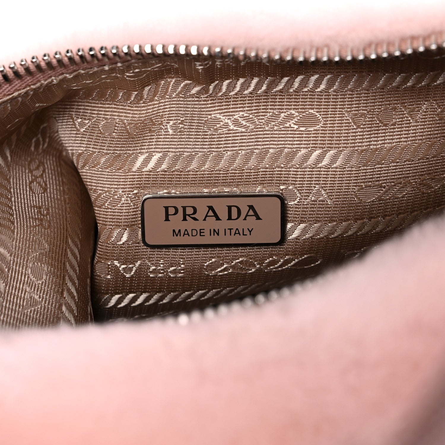 Prada Shearling Mini Re-Edition 2000 Bag Orchidea 8 of 10