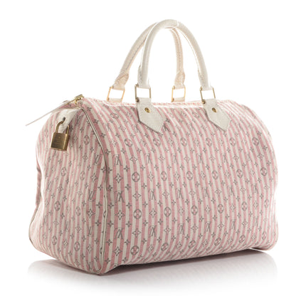 Louis Vuitton Mini Lin Croisette Speedy 30 Rouge 3 of 8