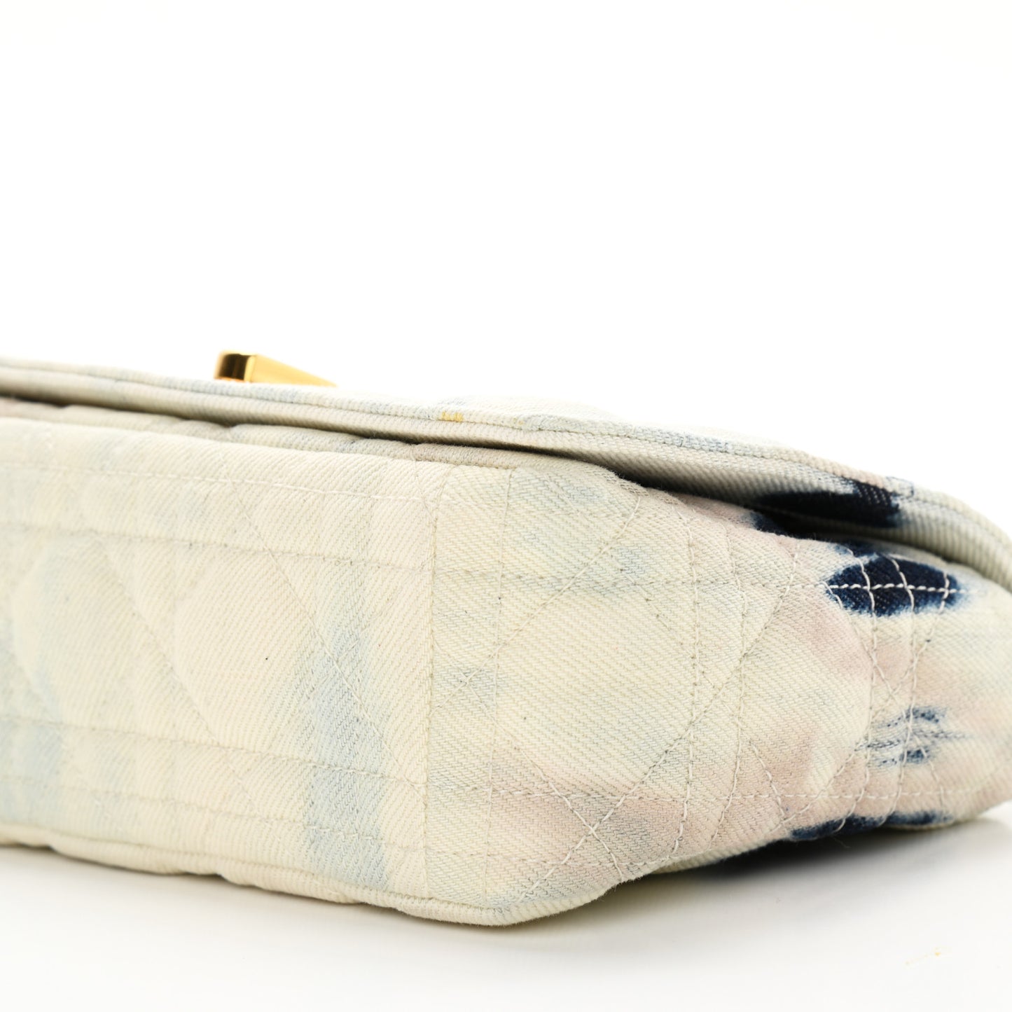 Denim Tie Dye Cannage Small Caro Bag Multicolor
