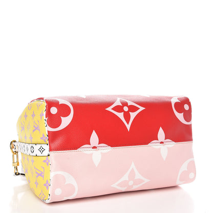 Louis Vuitton Monogram Giant Speedy Bandouliere 30 Rouge 5 of 9