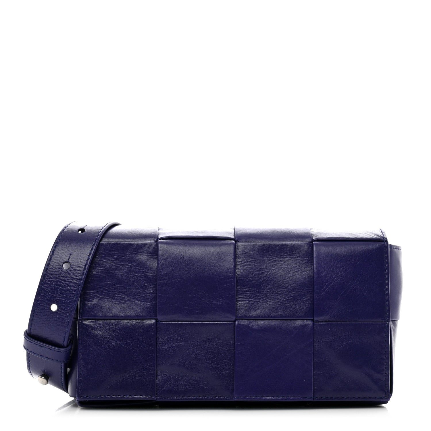 Bottega Veneta Paper Calfskin Intreccio Cassette Belt Bag Unicorn 1 of 11