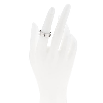 Cartier 18K White Gold 5.5mm LOVE Ring 52 6 2 of 4