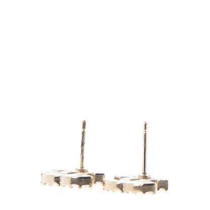 Chanel Crystal Mini CC Earrings Gold 4 of 4