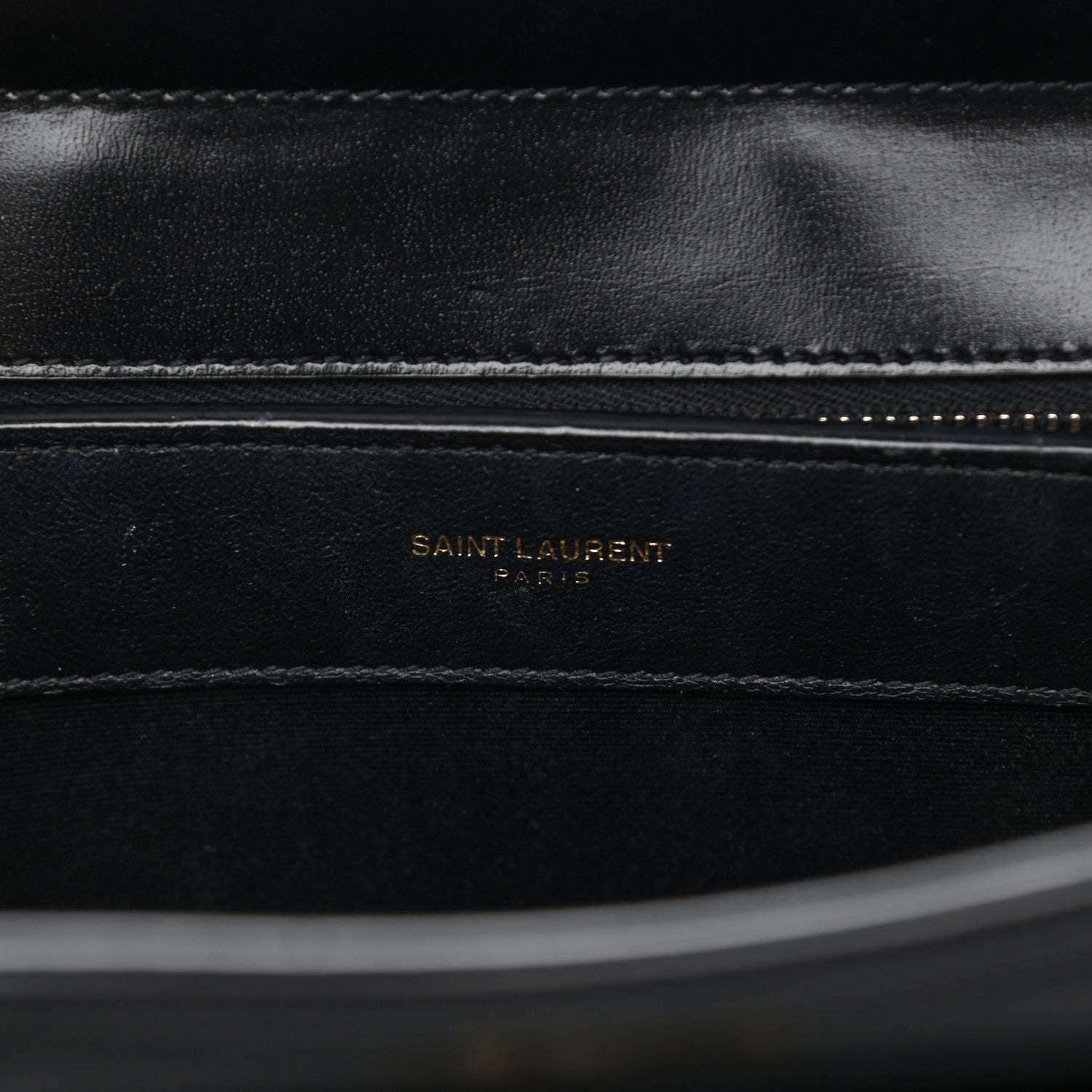 Saint Laurent Shiny Calfskin Medium Uptown Tote Black 6 of 12