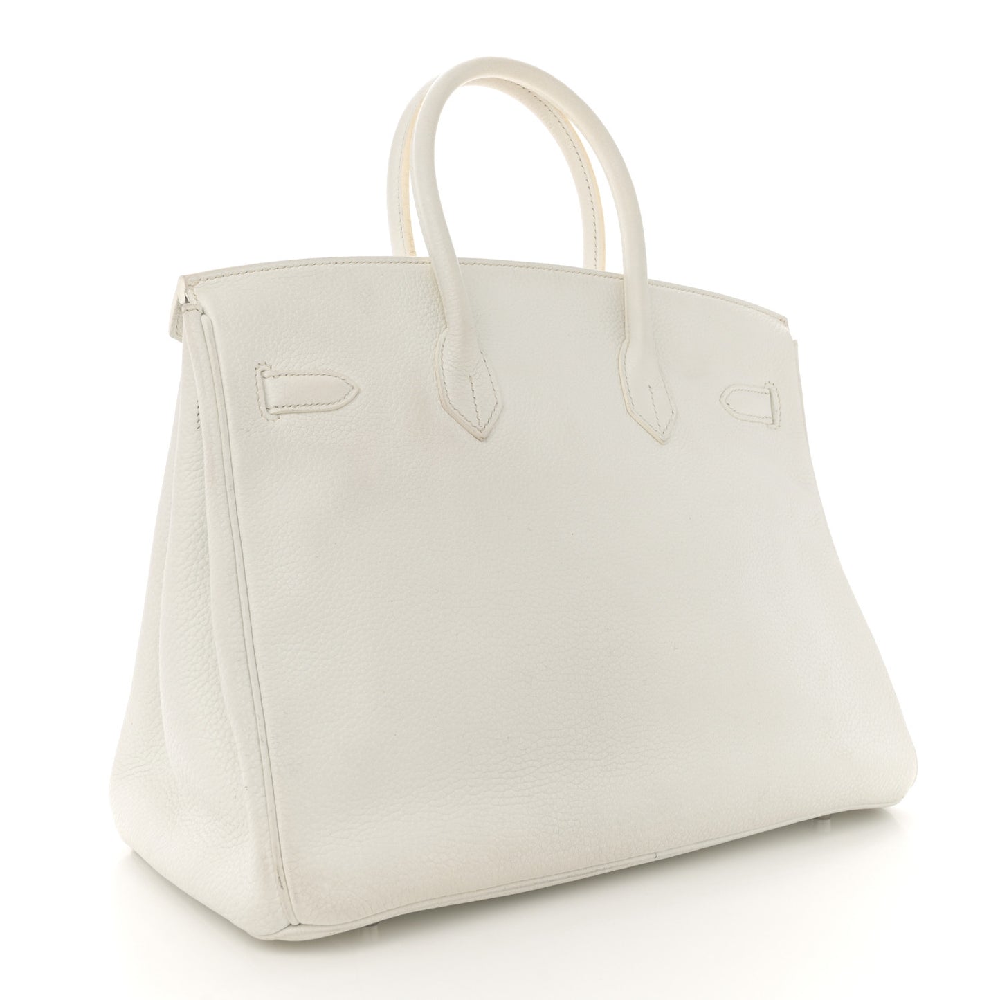 Taurillon Clemence Lizard Club Birkin 35 Blanc Gris Perle Sanguine