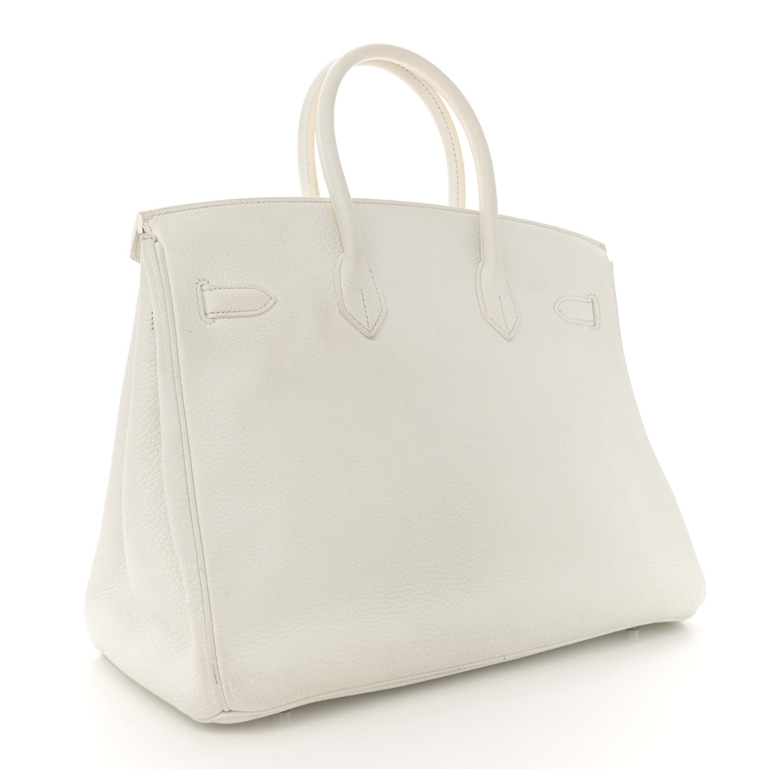 Hermes Taurillon Clemence Lizard Club Birkin 35 Blanc Gris Perle Sanguine 3 of 16