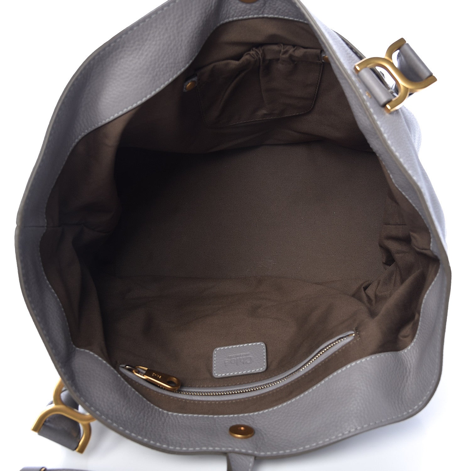 Chloe Calfskin Large New Marcie Tote Cashmere Grey 5 of 10