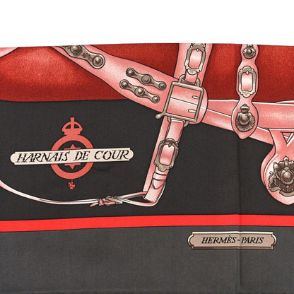 Hermes Silk Harnais De Cour Scarf 90 2 of 3