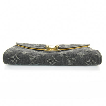 Louis Vuitton Denim Amelia Wallet Black 4 of 7