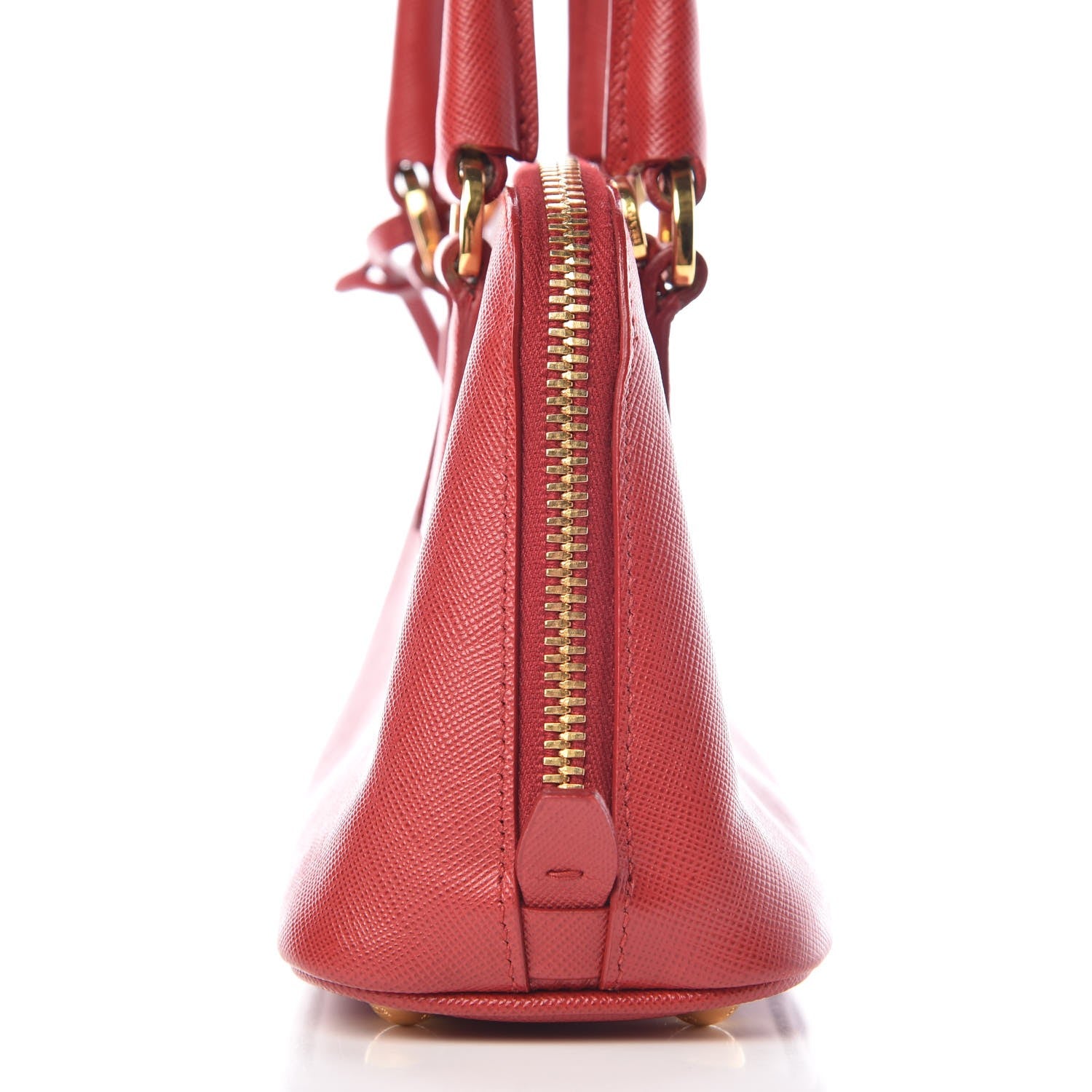 Prada Saffiano Lux Mini Promenade Tote Fuoco 13 of 26
