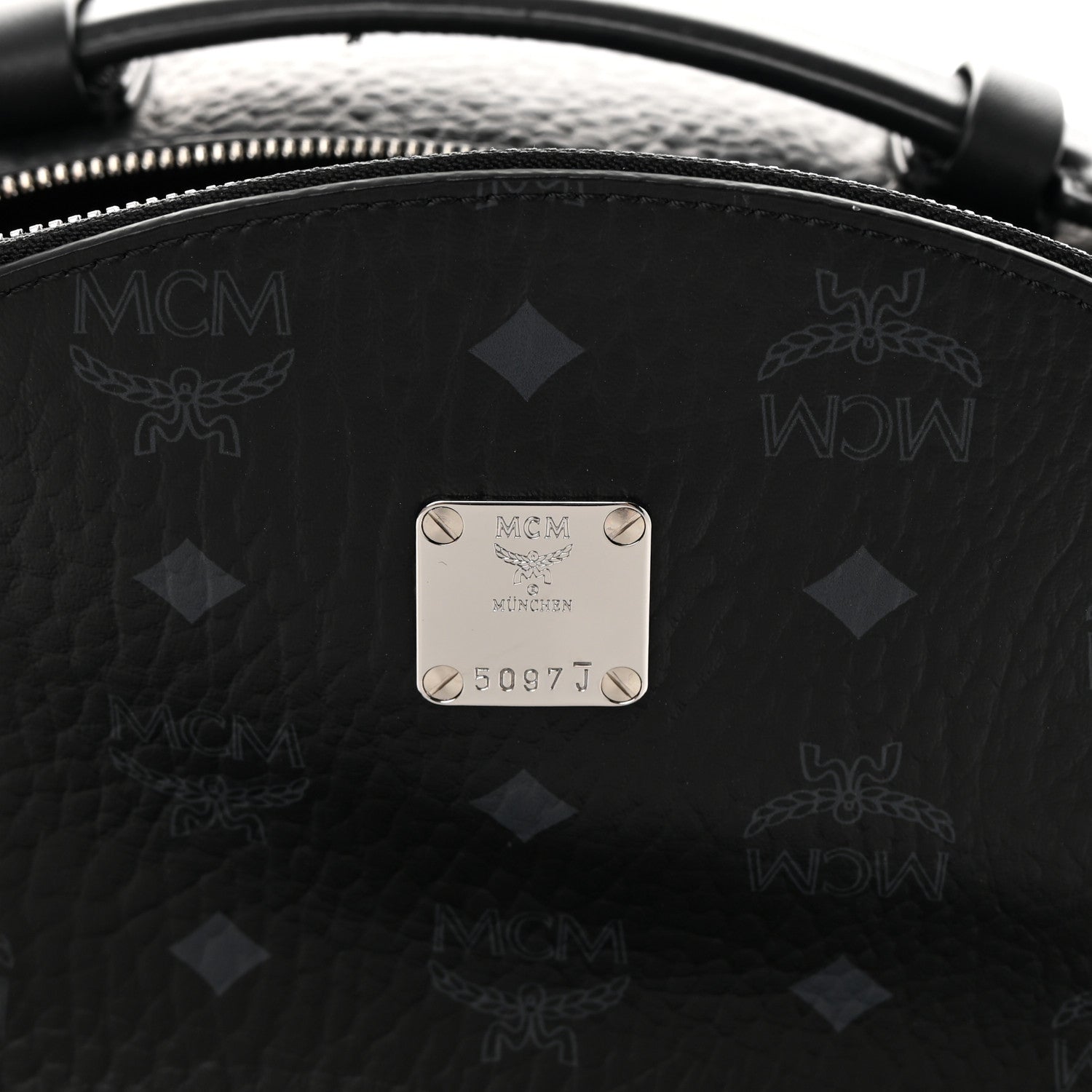 MCM Visetos Medium Stark Backpack Black 8 of 13
