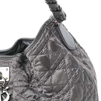 Christian Dior Satin Cannage Charming Hobo Grey 12 of 15