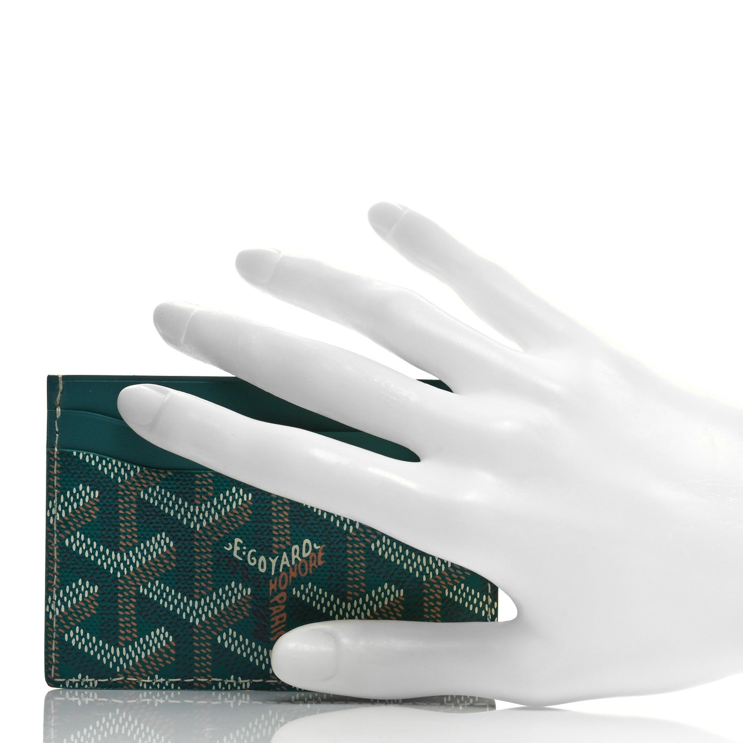 Goyardine Saint Sulpice Card Holder Green