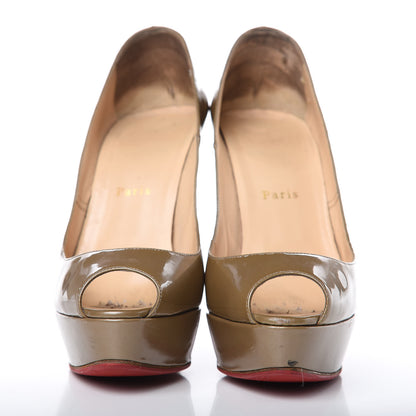 Christian Louboutin Patent Bambou 140 Pumps 39 Oyster 2 of 17