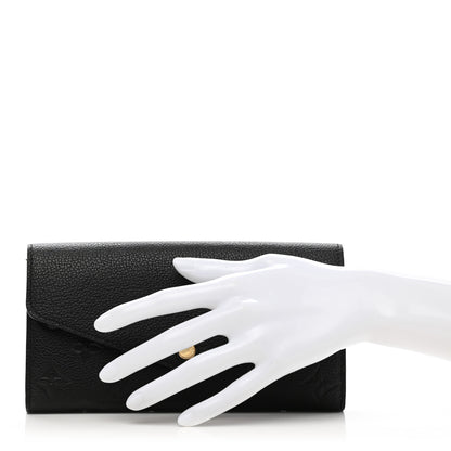 Louis Vuitton Empreinte Sarah Wallet NM Black 2 of 7