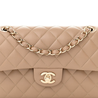 Chanel Caviar Quilted Small Double Flap Dark Beige 8 of 10