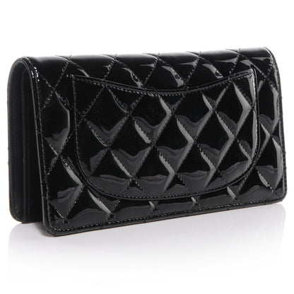 Chanel Patent Yen Wallet Black 3 of 8