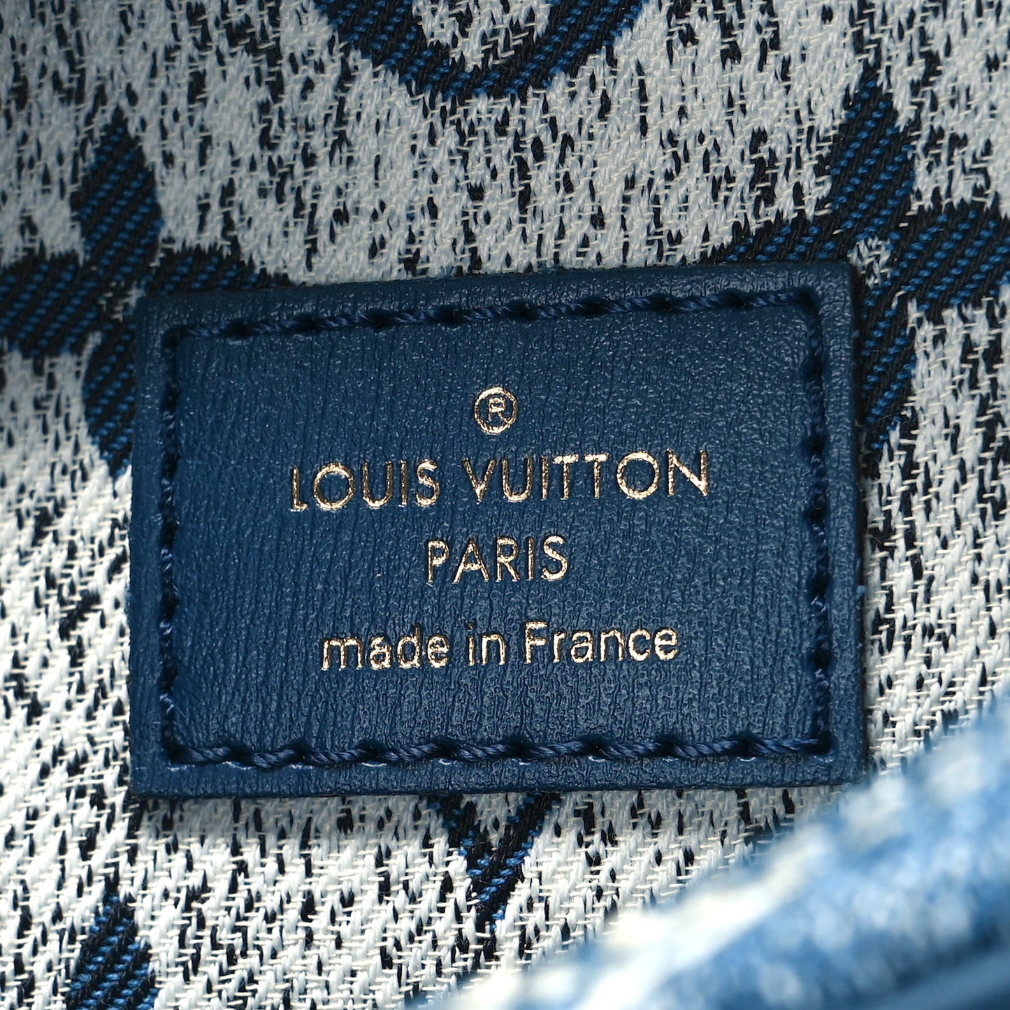 Monogram Jacquard Denim Loop Bleu