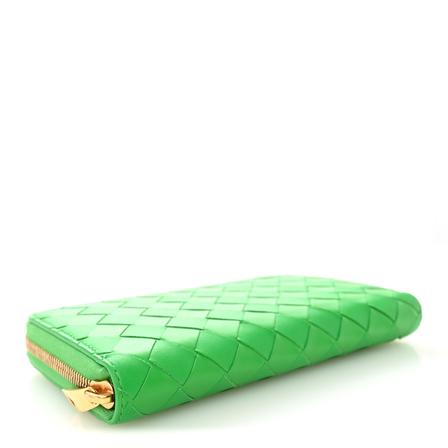 Bottega Veneta Nappa Intrecciato Zip Around Wallet Parakeet 4 of 7