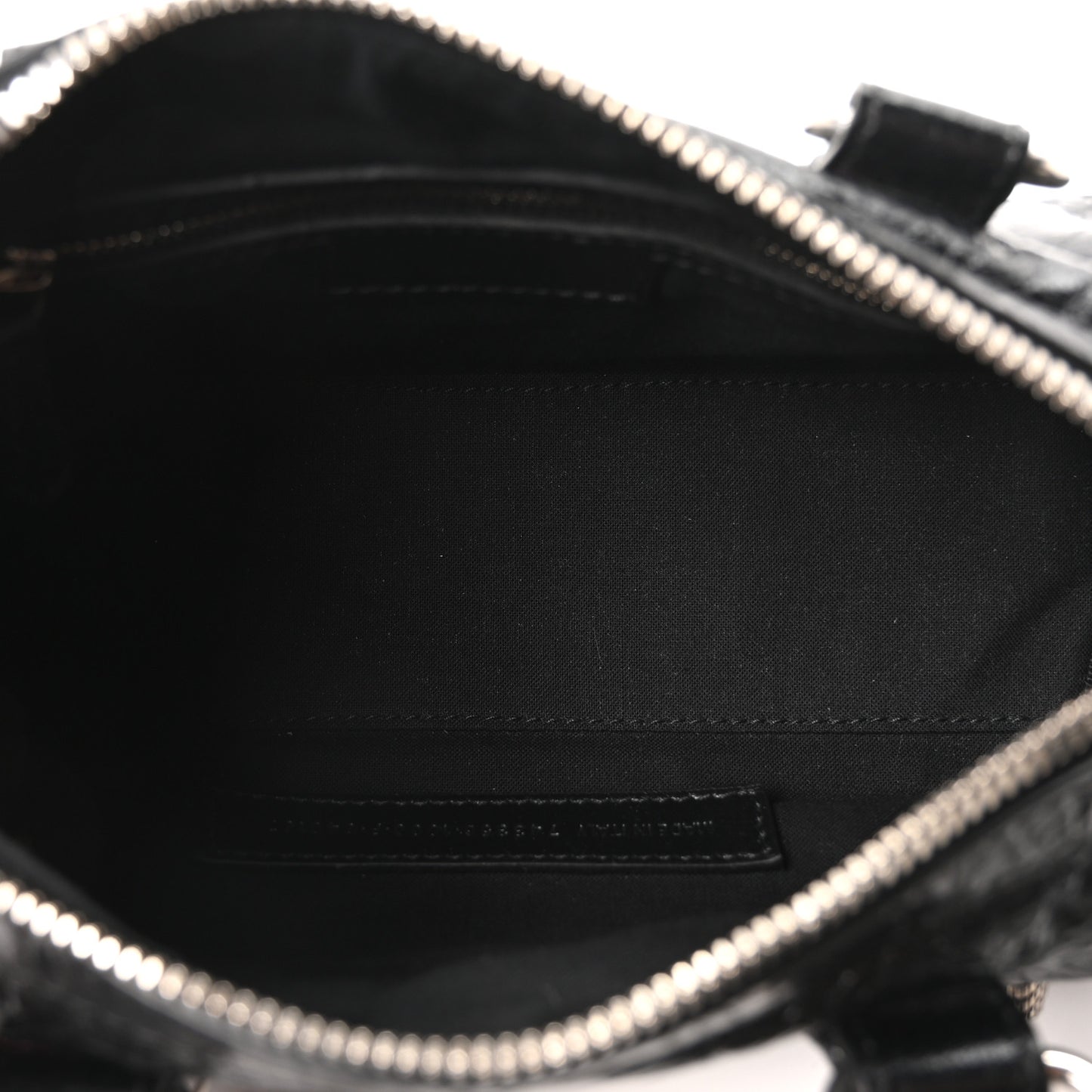 Agneau Arena Mini Le Cagole Duffle Crossbody Bag Black