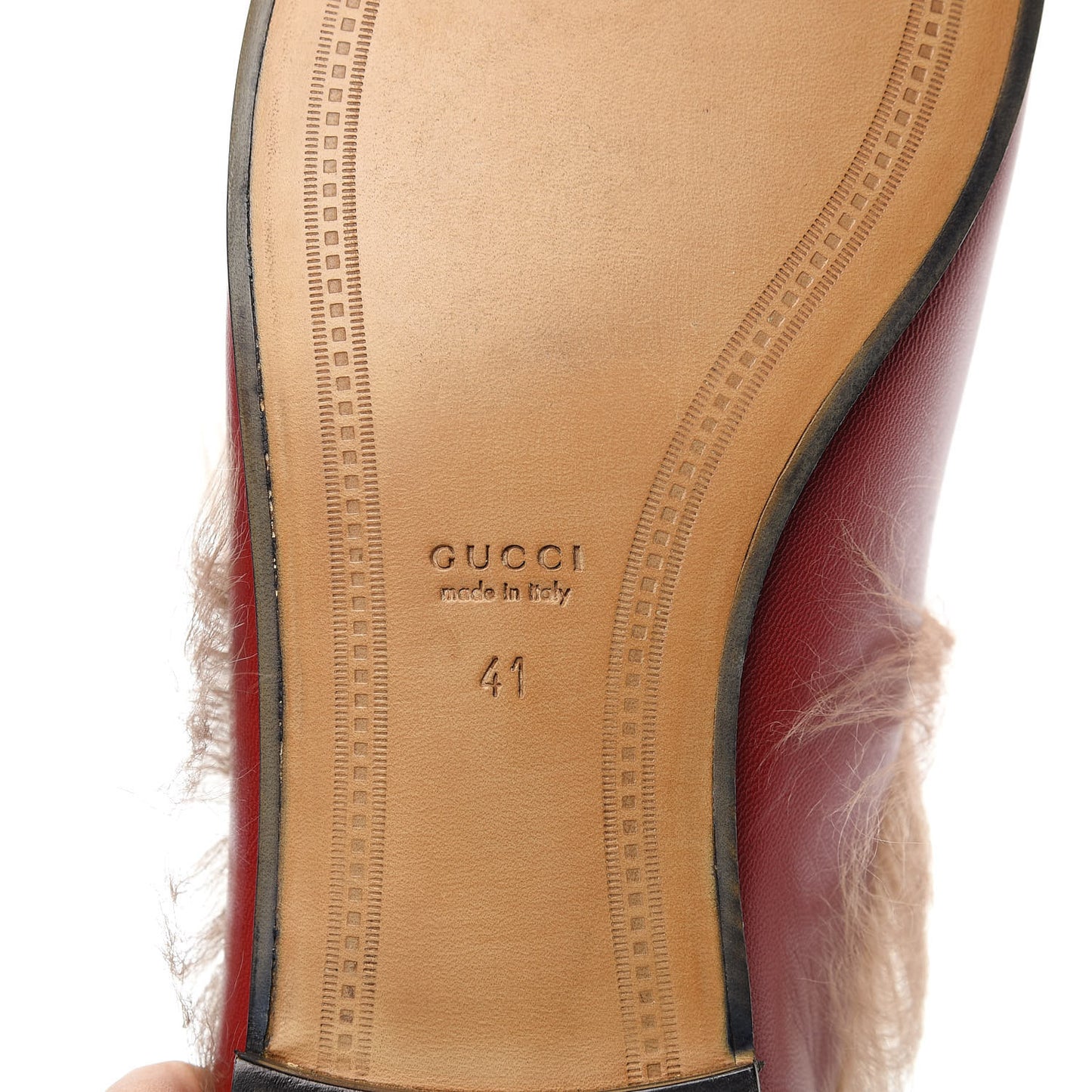 Malaga Kid Fur Womens Jordaan Loafers 41 Hibiscus Red Natural