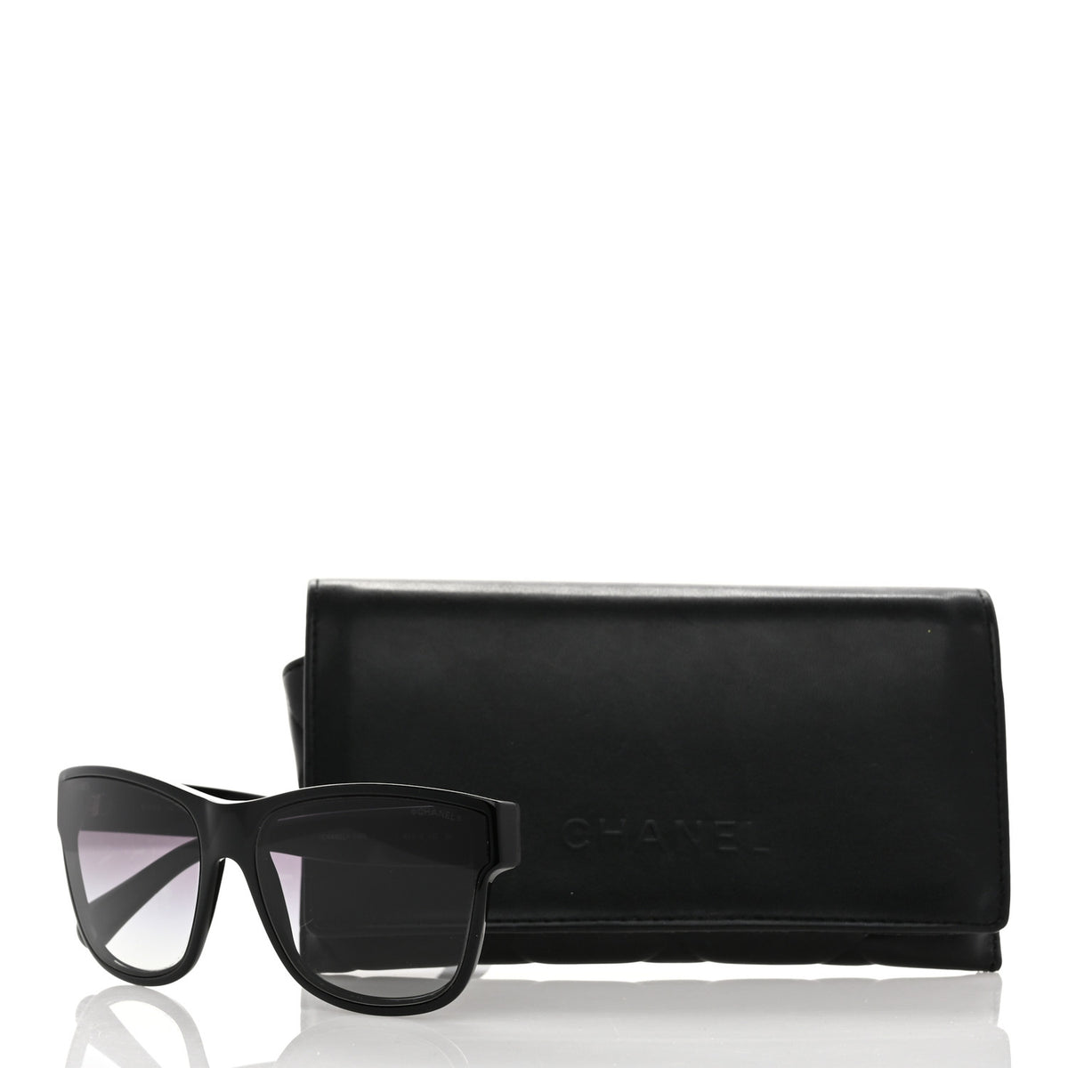 Acetate Butterfly CC Sunglasses 5386 Black