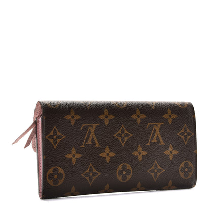 Louis Vuitton Monogram Emilie Wallet Rose Ballerine 3 of 8