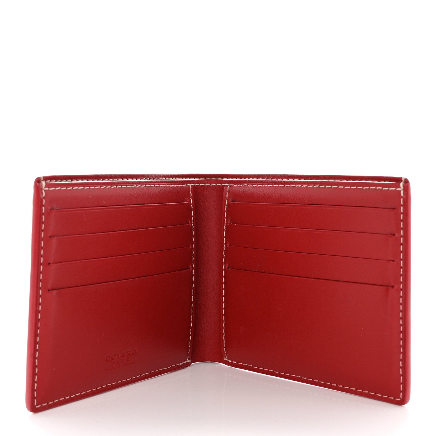 Goyard Goyardine Bi-Fold Victoire PM Wallet Red 5 of 13