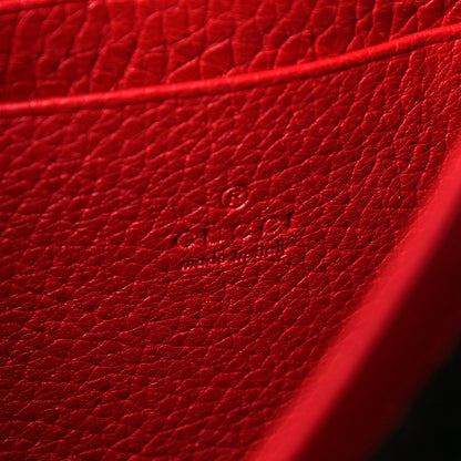 Gucci Calfskin GG Marmont Chain Wallet Vulcanic Red 7 of 13