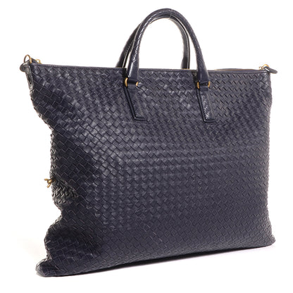 Bottega Veneta Nappa Intrecciato Large Convertible Bag Ink 3 of 9