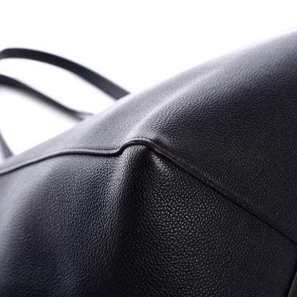 Celine Soft Grained Calfskin Small Belt Cabas Phantom Black 12 of 13