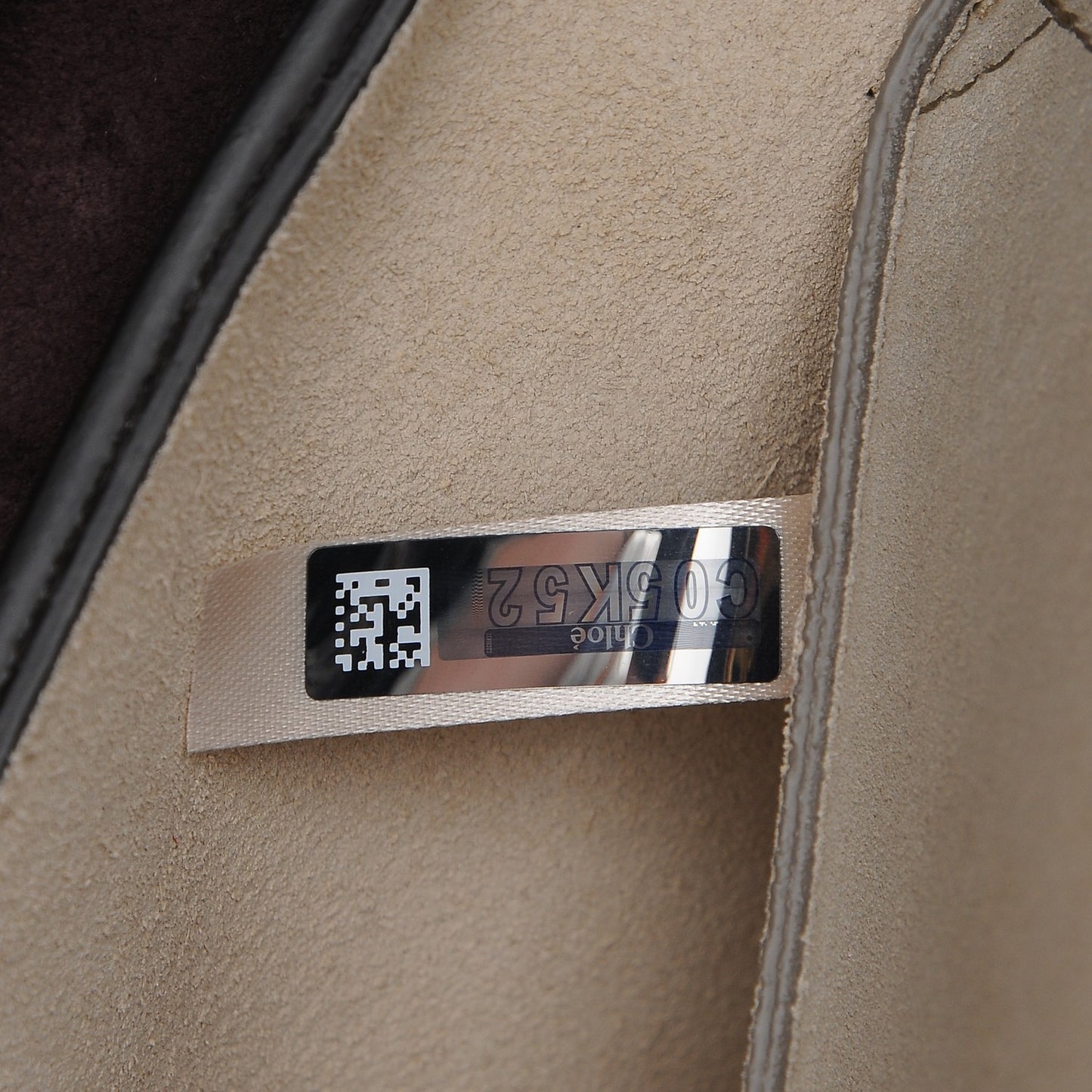 Suede Smooth Calfskin Drew Shoulder Bag Carbon Brown