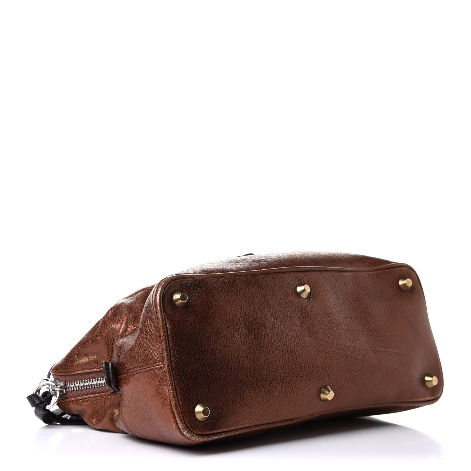 Chloe Metallic Calfskin Kerala Tote Bronze 4 of 10