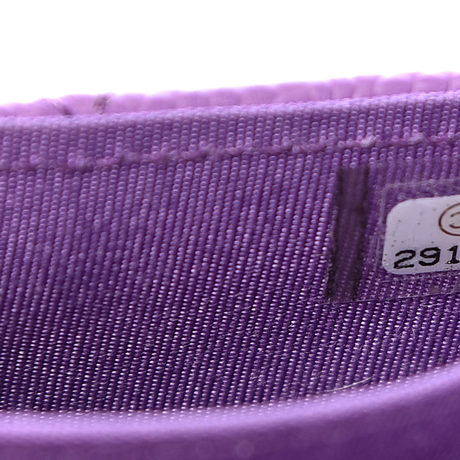 Chanel Caviar Quilted Boy Flap Card Holder Purple 7 of 8