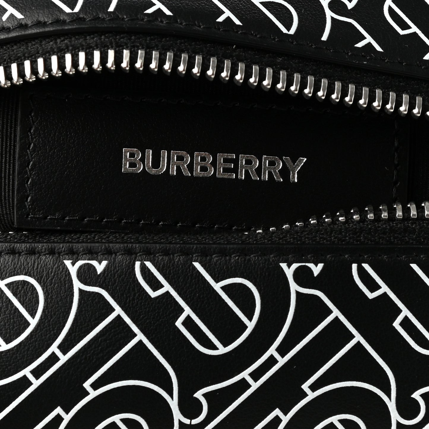 Calfskin Monogram Washbag Black White