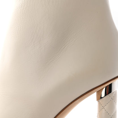 Chanel Calfskin Short Boots 40 White 11 of 12