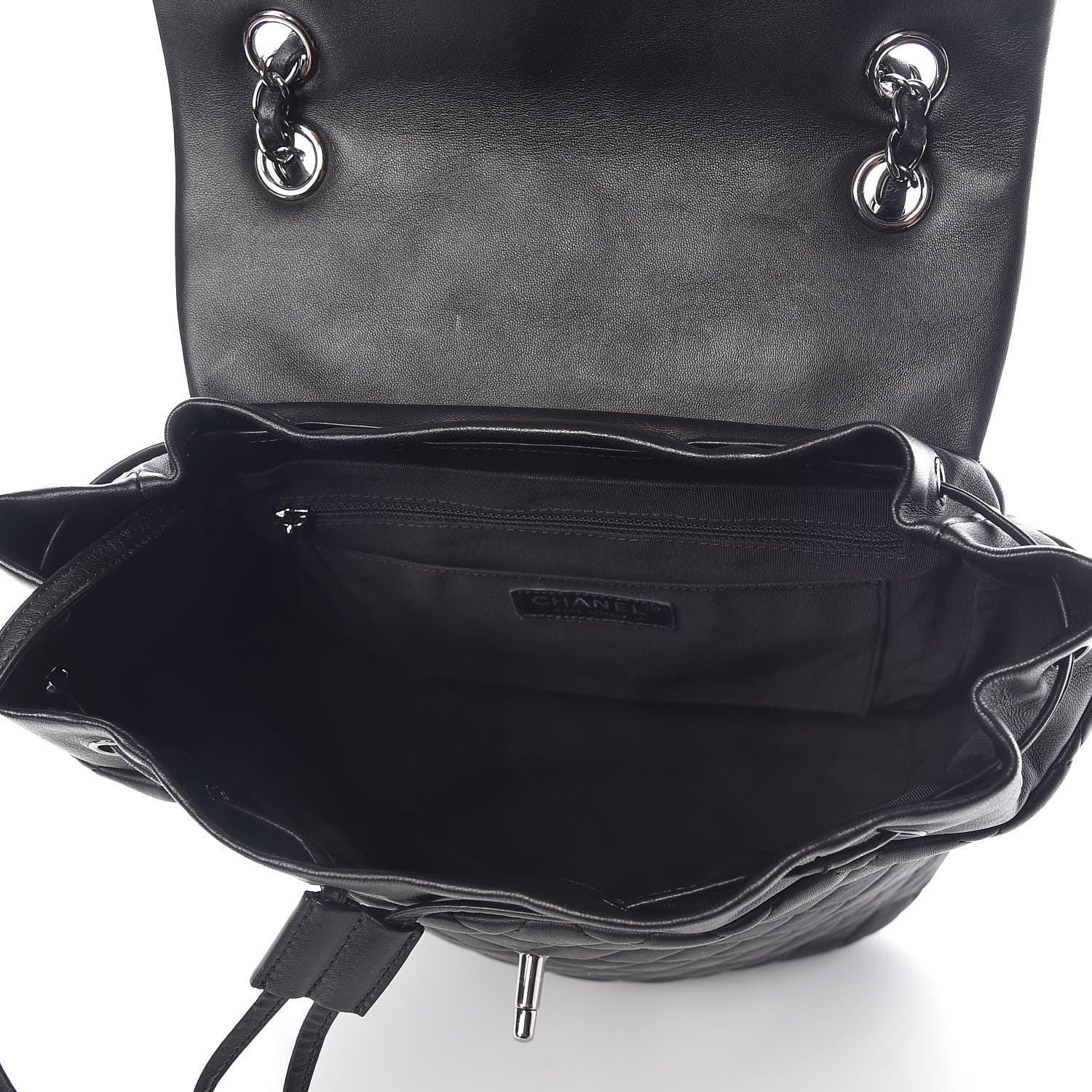 Chanel Lambskin Quilted Large Urban Spirit Backpack Black 7 of 9